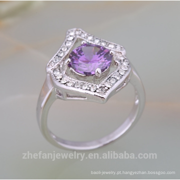 preço de jóias de prata de 1 quilate diamante pino anel de ajuste para as mulheres